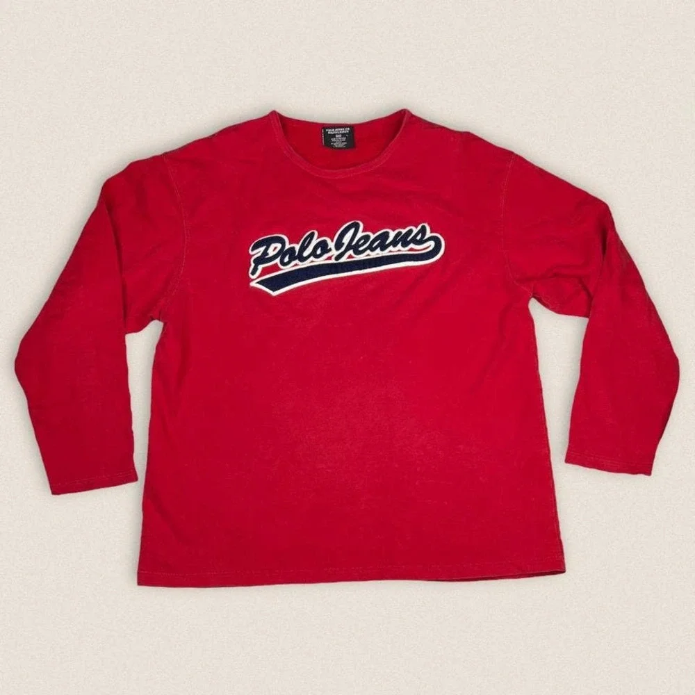 Vintage 90s Polo Jeans Ralph Lauren sweatshirt Size Large‎